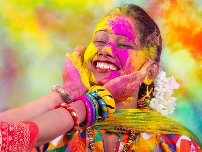 emozioni durante il tour India e le celebrazioni del Holi Festival in Rajasthan