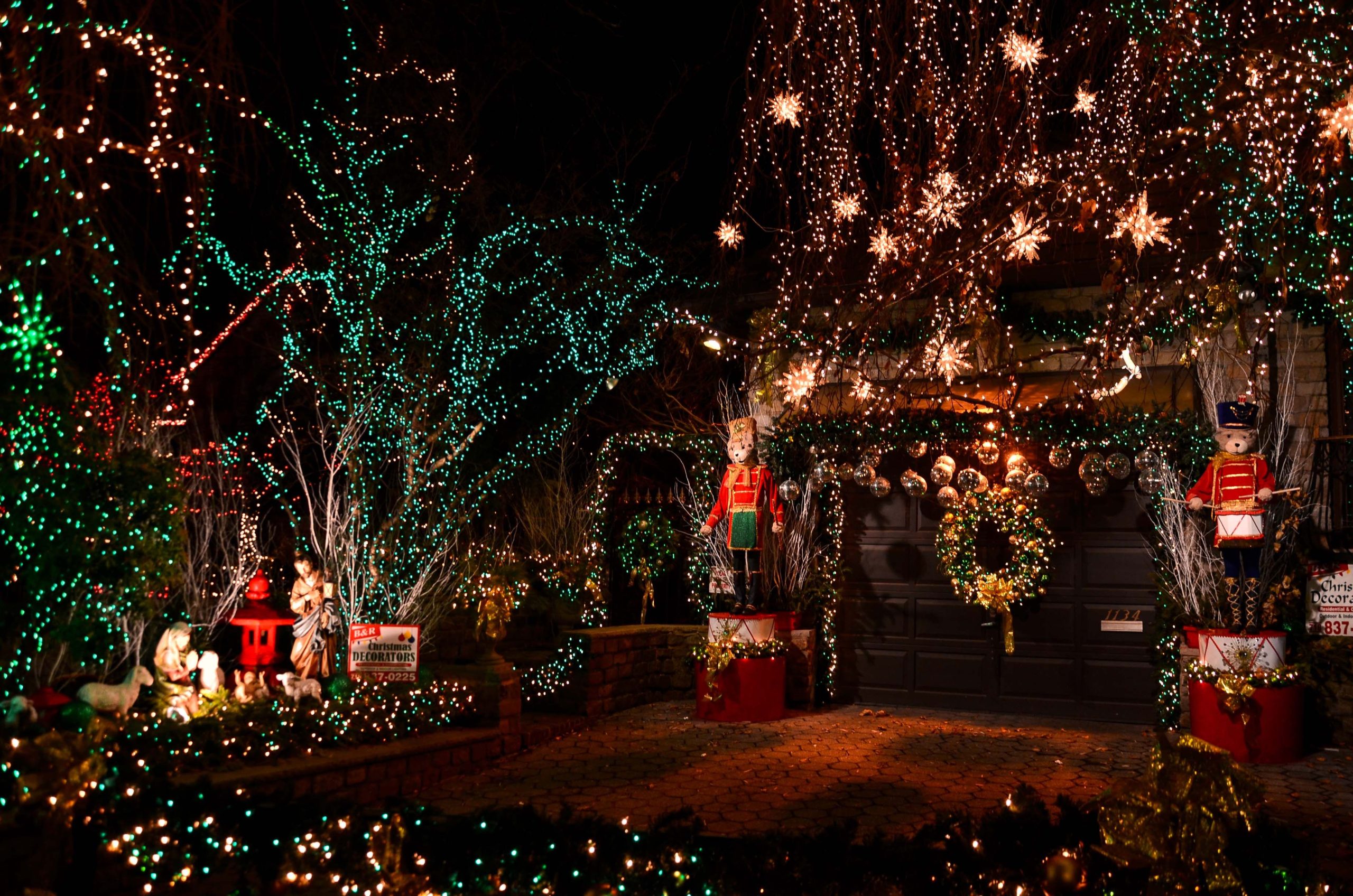 luci natalizie a New York durante il tour Christmas Light